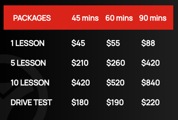 Vicky Driving School - Prices